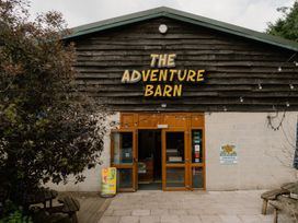 An entrance to The Adventure Barn in Fair Oak