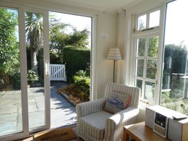 A snug with a chair and radio at Mount Pleasant in Padstow