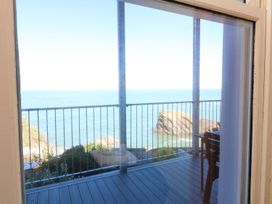 A sea view from a balcony at Val's Seaview in Ilfracombe