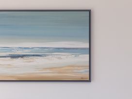 A painting of a beach scene at 2 Remera St Ives