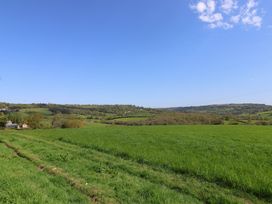 A landscape with fields and hills at Ellishayes Farm in Combe Raleigh