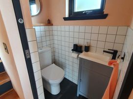 A bathroom with a toilet and sink at Cullinview Isle of Skye