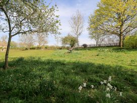 A garden with trees and flowers at Foxhill Farm Barn Cheltenham