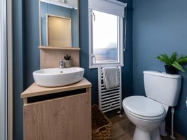 A bathroom with a sink and toilet at Arlington 40 x 14 Three Bed - 2 in Northwich