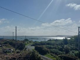A view of the sea and road at Tigh Marie 