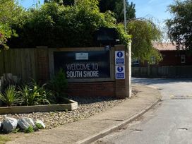 A sign welcoming to South Shore at the entrance of a property in Bridlington