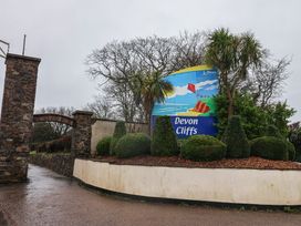 A sign for Devon Cliffs at Gorse Hill 211 in Exmouth
