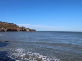 A view of the sea and cliffs at South Villa Sandsend near Whitby