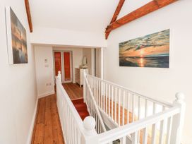 A staircase in a hallway at Rock House in Narberth