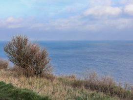 A view of the ocean and bush at Hornblower Lodge in Whitby