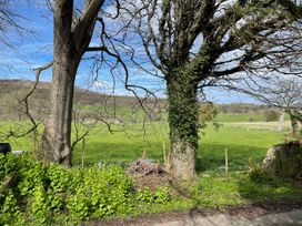 A view of trees and grass in a field at Inglewood Bach in Conwy