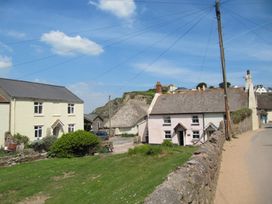 A view of houses and road at Hope Cove near Kingsbridge