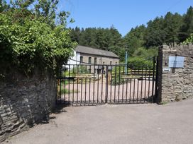 An entrance gate to Castle Mill in Parkend