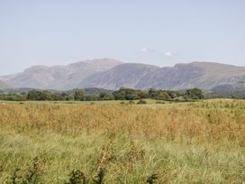 A landscape with mountains and fields at Yewbarrow in Seascale
