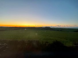 A landscape with fields and trees at Penpegws near Aberystwyth