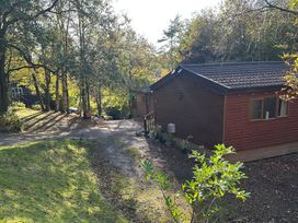 An outdoor view of a house surrounded by trees at Owls House - White Cross Bay Windermere