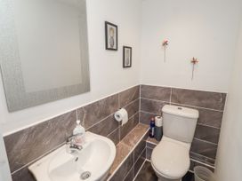 A bathroom with a sink and toilet at 55 Meldon terrace Newbiggin-by-the-Sea