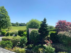 A garden with a shed and various plants at The Gallery in Windermere