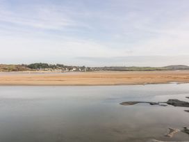 A landscape with water and sand at Seahorses in Padstow