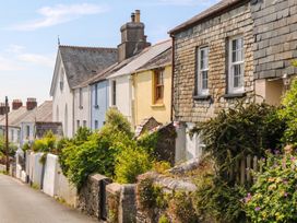 A row of houses with gardens along the street at Bedford Cottage in Yelverton