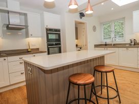 A kitchen with cabinets and a countertop at Ambwray in Ambleside