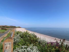 A view of the beach and ocean at Bordeaux in Ladram Bay Otterton