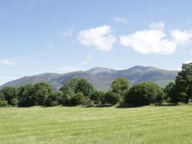 Landscape view featuring mountains, trees, and open grass at Cottage 1 in Braithwaite