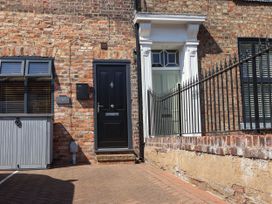 A front door and mailbox at Blacksmith Mews in York