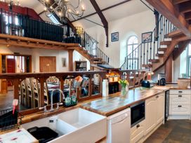 A kitchen with sink and appliances at Kaber Chapel near Kirby Stephen