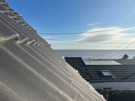 A view of roof tiles overlooking the ocean at Seaview in Pakefield