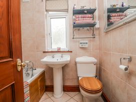 A bathroom with a sink and toilet at Linden Lea Field Broughton near Cartmel