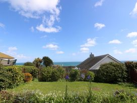A view of the sea and garden at Wootton Gray in Penzance