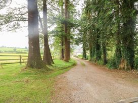 A gravel driveway bordered by trees leading to a house at Childwall Cottage TULLOGHER