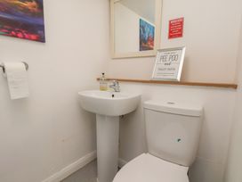 A bathroom with a sink and toilet at 30 Prospect Hill in Whitby