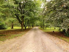 A gravel road surrounded by trees at Rochester Apartment in Orton