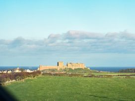 A castle and ocean view at The Chimney in Bamburgh