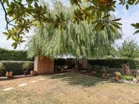 A garden with a tree and a shed at Pete's Place in Taunton
