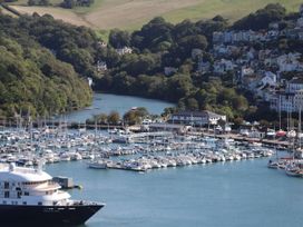 A marina with boats in water at Dart Views Dartmouth