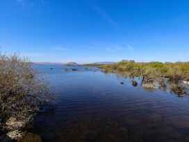 A view of water with rocks and bushes at Cahir Cottage Ballinrobe, County Mayo