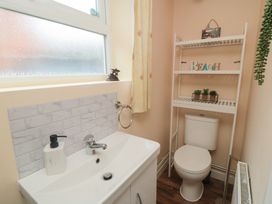 A bathroom with a sink and toilet at Memory Maker in Bridlington