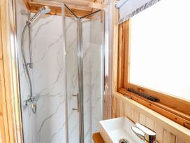A bathroom with a shower and sink at Laurel in Welney near Littleport