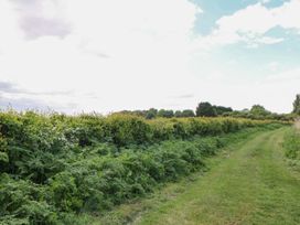 A scenic outdoor path bordered by bushes at Laurel in Littleport
