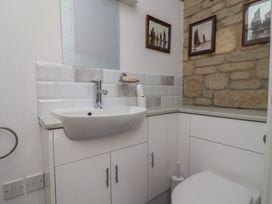 A bathroom with a sink and toilet at Seaview in Lyme Regis