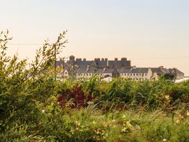 A view of buildings behind grass and plants at Golf Club View, County Clare
