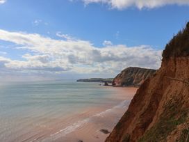 A coastal view with cliffs and sea at Flat 1 Harley House Sidmouth