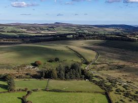 A landscape with fields and trees at Goldcrest in Postbridge