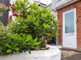 A garden with plants and flowers near the entrance at Treetops in Par