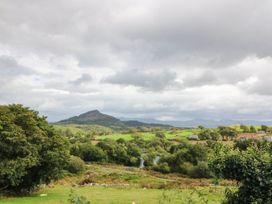 A landscape with a mountain and trees at Bwthyn Bach in Pentrefelin