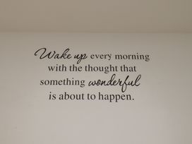 A wall with a quote at The Cosy Haven in Malton