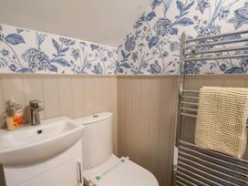 A bathroom with a sink and toilet at Lansdowne Grange in Bridlington